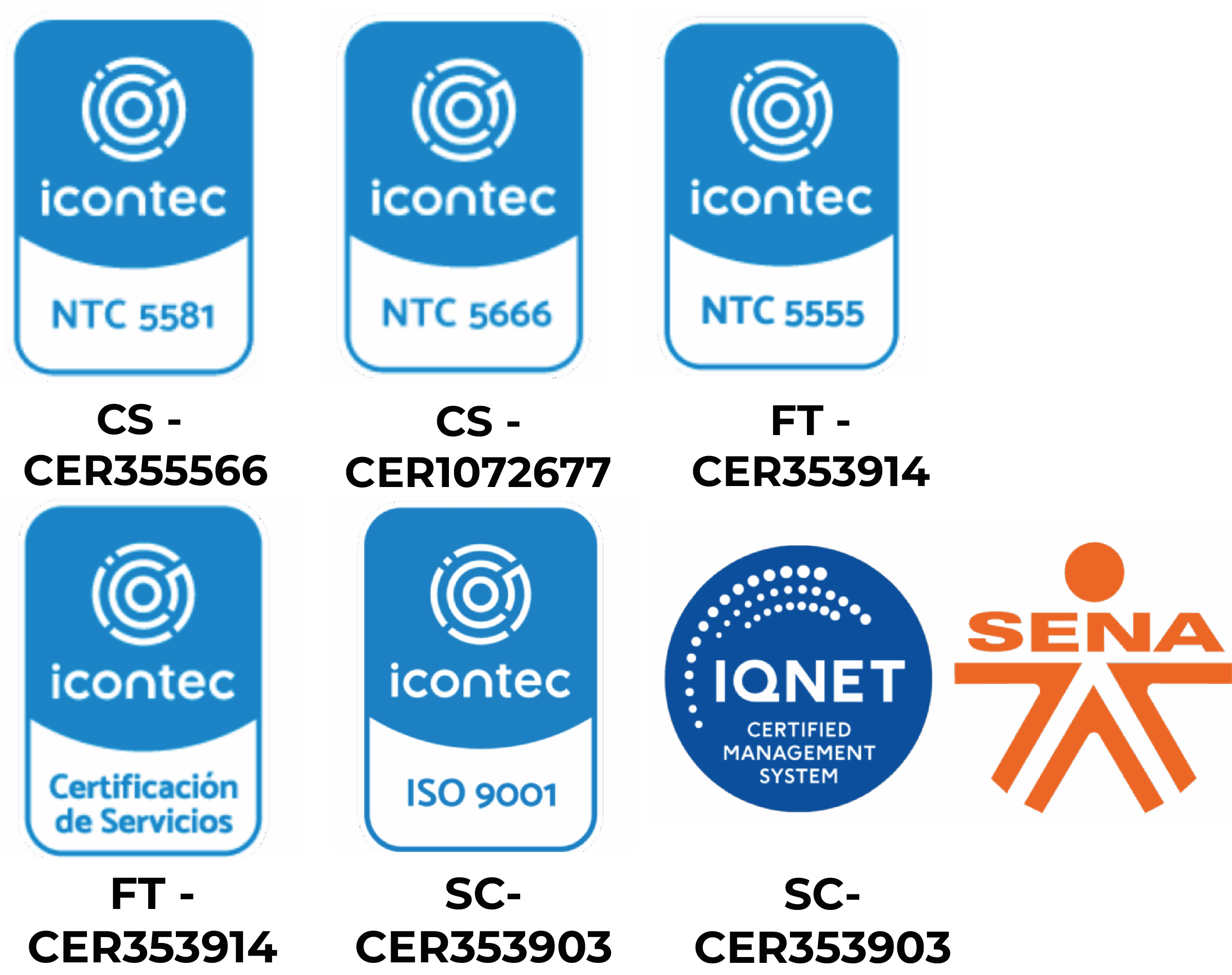 Certificados ICONTEC