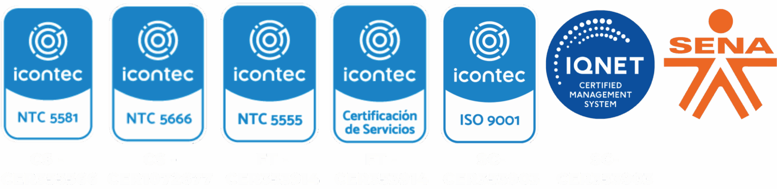 Certificados ICONTEC